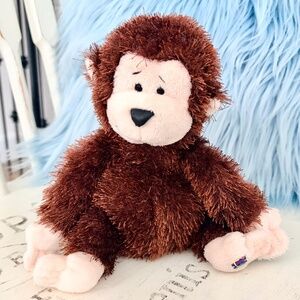 WEBKINZ, Lil' Kinz Monkey, Ganz, Stuffed Animal, Plush, Nice Condition,‎ NO CODE